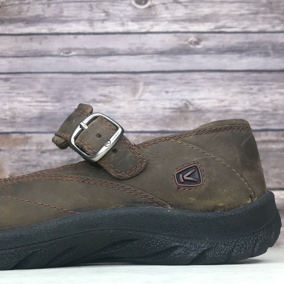 Keen Shoes - Keen Mary Jane Brown Leather Nubuck Shoes Sandals